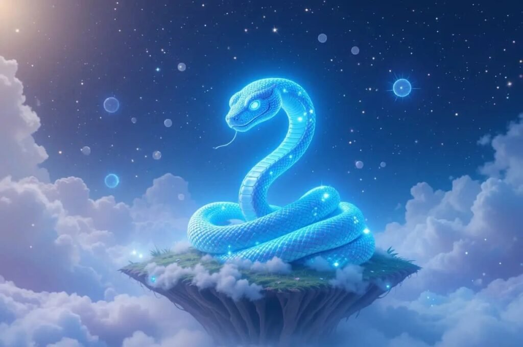Blue Snakes in dream